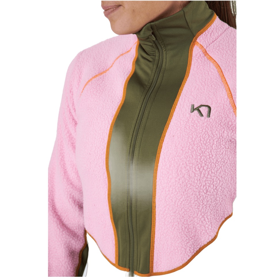 Kari Traa Ragnhild Full Zip Midlayer Jacket Size S, Prism Pink / Olive — image 4 of 8